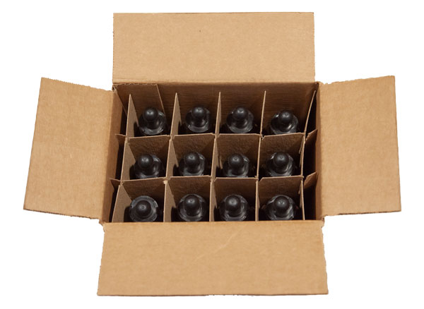 Case of 12 Empty 1 oz Dosage Bottles - dropper top